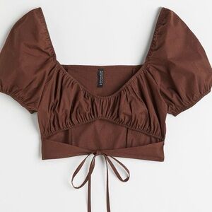 Large Cropped cut-out top